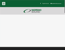 Tablet Screenshot of nordicsound.com